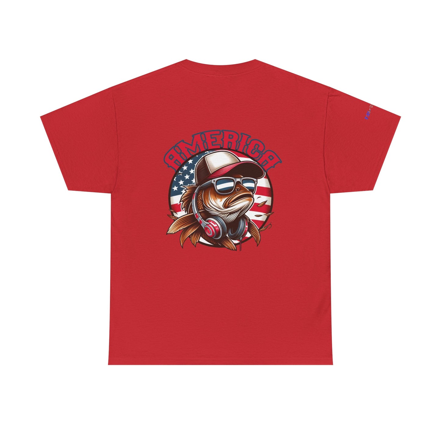 Carp America Patriotic Gulf of America Tee, Unisex Cotton T-Shirt, Fishing Shirt, Summer Apparel, Casual Wear, Gift for Anglers