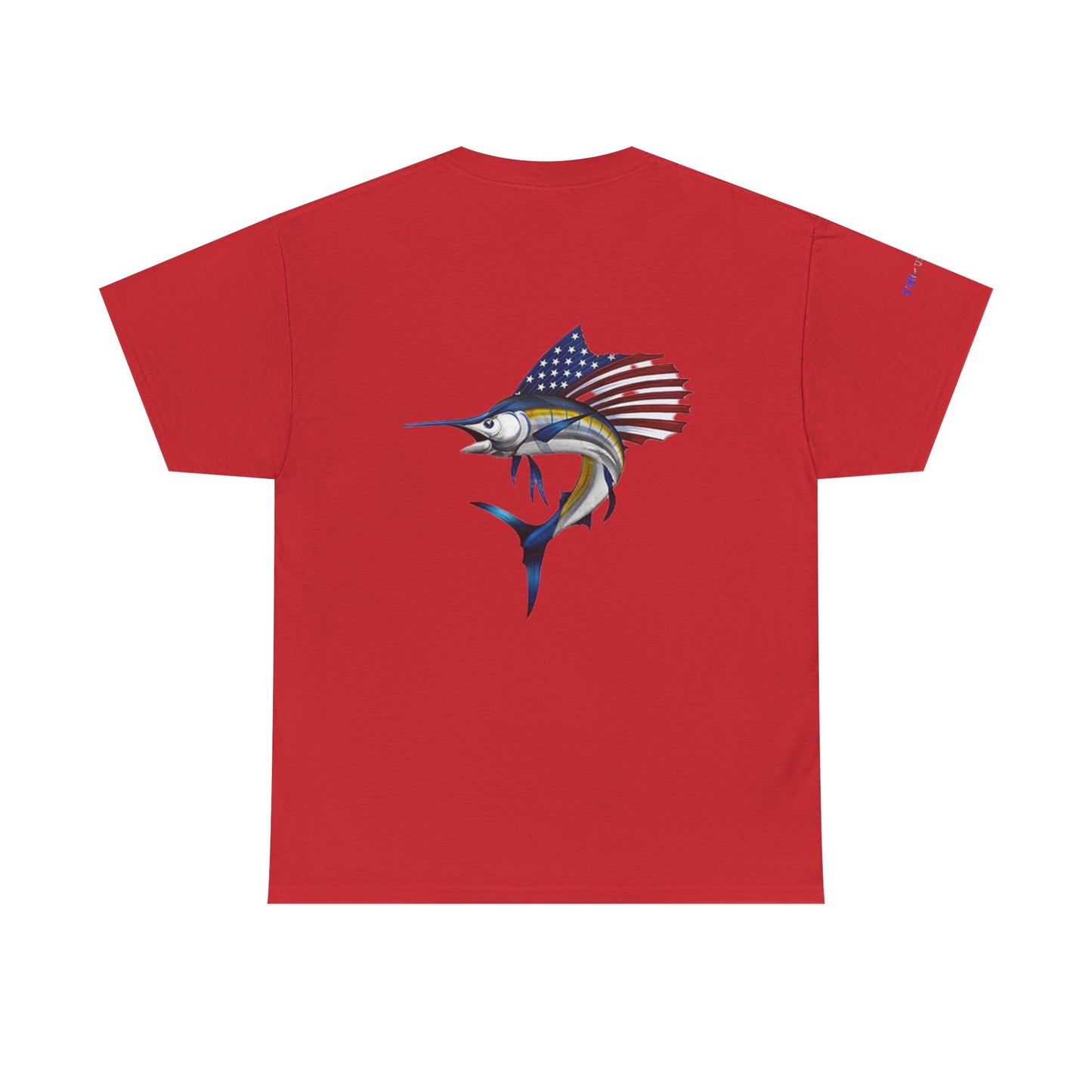 Sailfish Flag Gulf of America Tee, Unisex Cotton T-Shirt, Fishing Shirt, Summer Apparel, Casual Wear, Gift for Anglers
