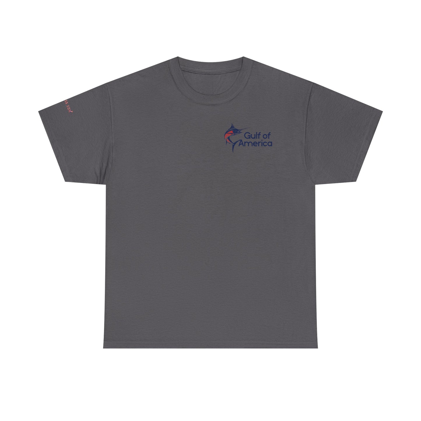 American Flag Marlin Patriotic Gulf of America Tee, Unisex Cotton T-Shirt