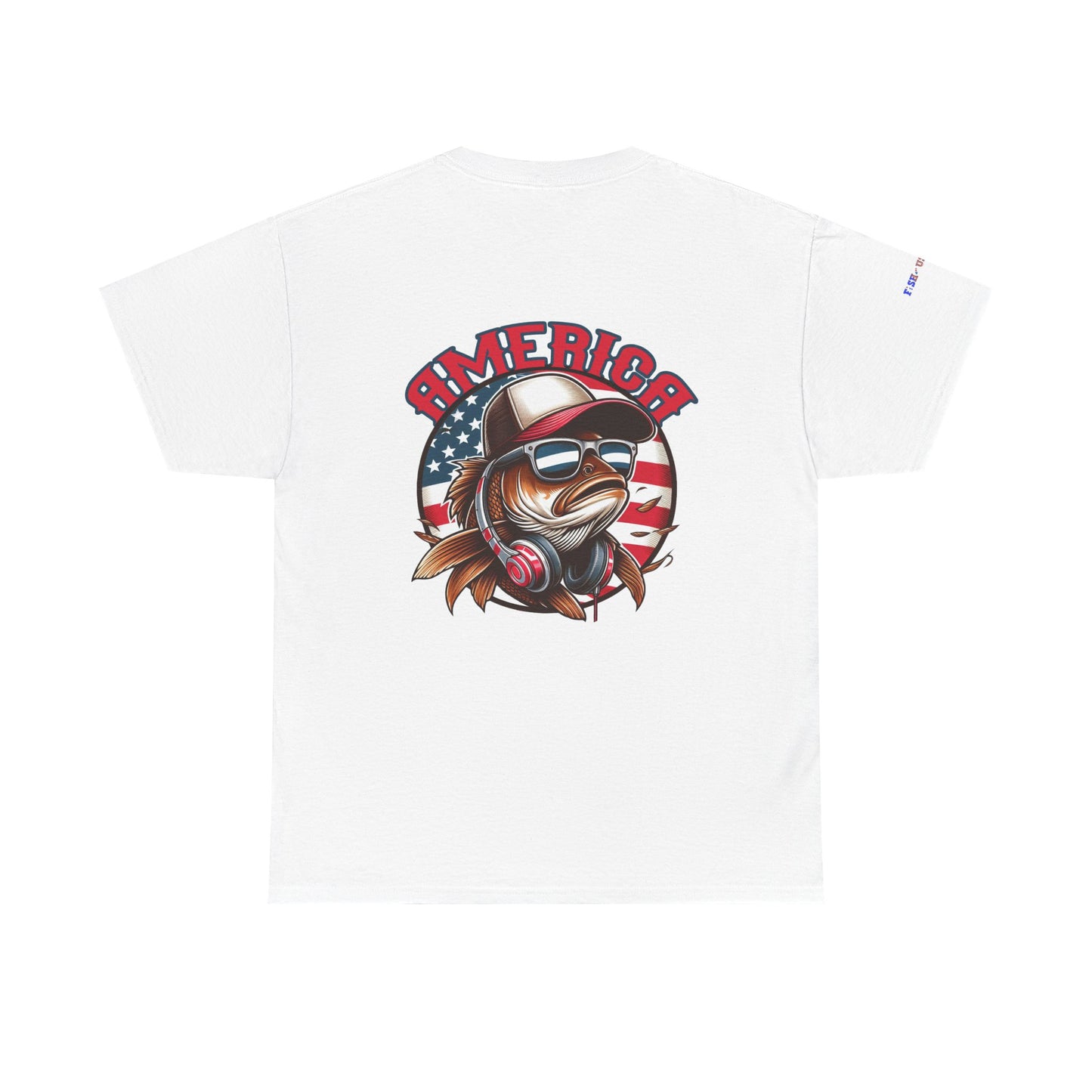 Carp America Patriotic Gulf of America Tee, Unisex Cotton T-Shirt, Fishing Shirt, Summer Apparel, Casual Wear, Gift for Anglers