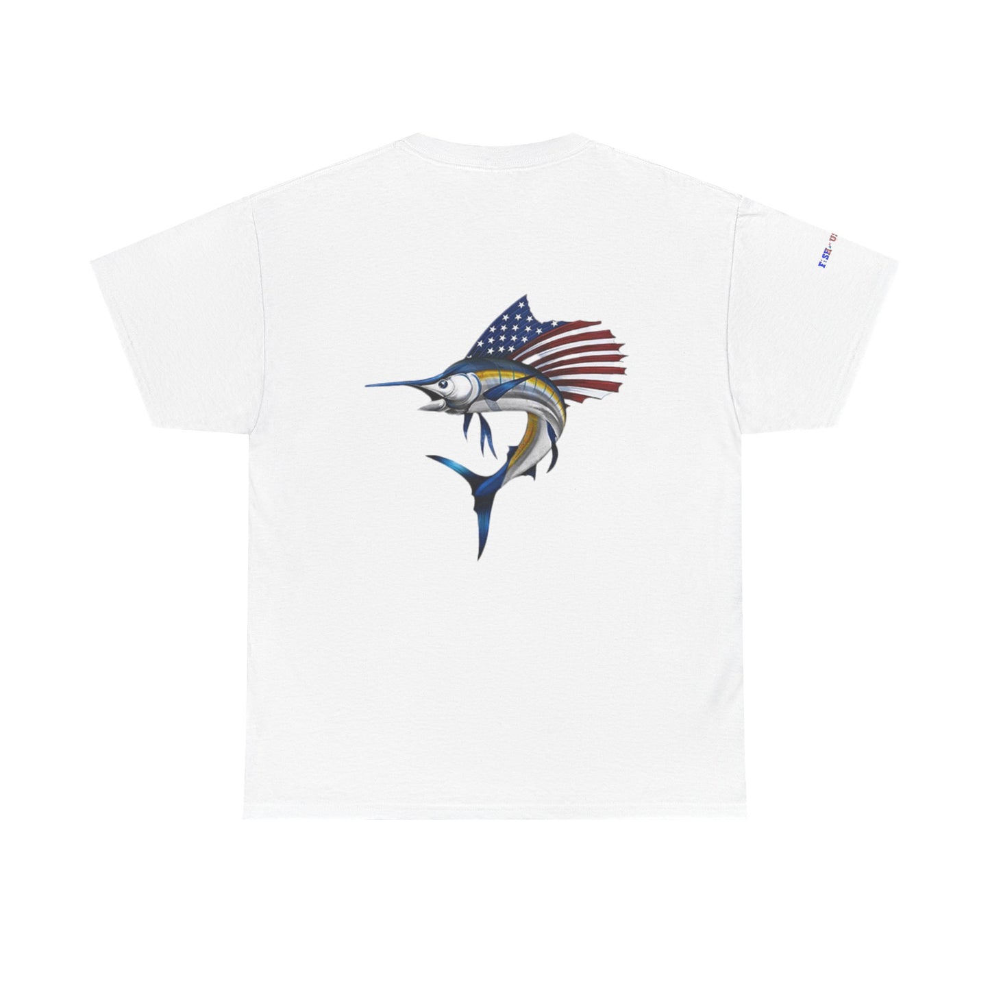 Sailfish Flag Gulf of America Tee, Unisex Cotton T-Shirt, Fishing Shirt, Summer Apparel, Casual Wear, Gift for Anglers