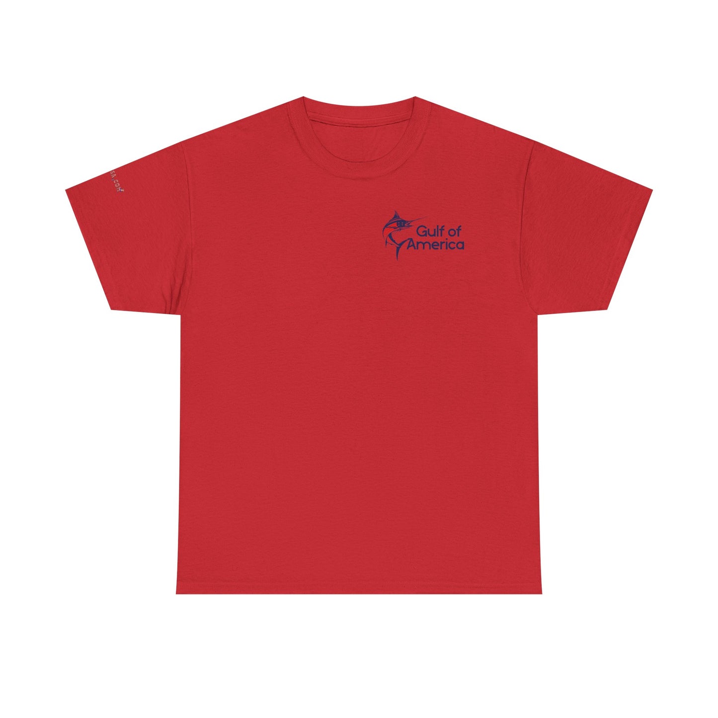 American Flag Marlin Patriotic Gulf of America Tee, Unisex Cotton T-Shirt