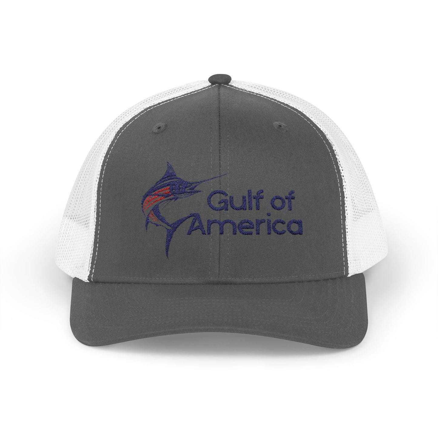 Gulf of America Snapback Trucker Cap, Fishing Gift, Summer Hat, Outdoor Accessories, Beachwear, Casual Wear, Fishing Enthusiast