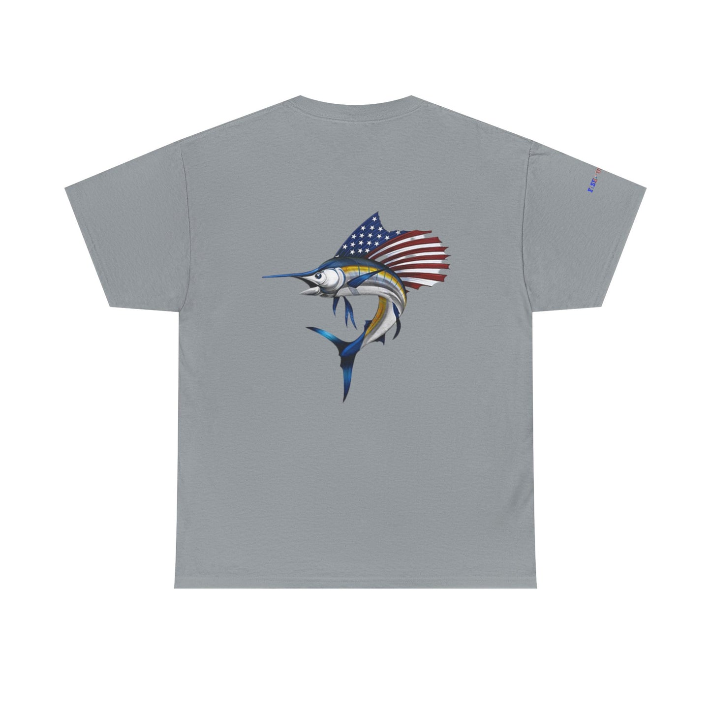 Sailfish Flag Gulf of America Tee, Unisex Cotton T-Shirt, Fishing Shirt, Summer Apparel, Casual Wear, Gift for Anglers