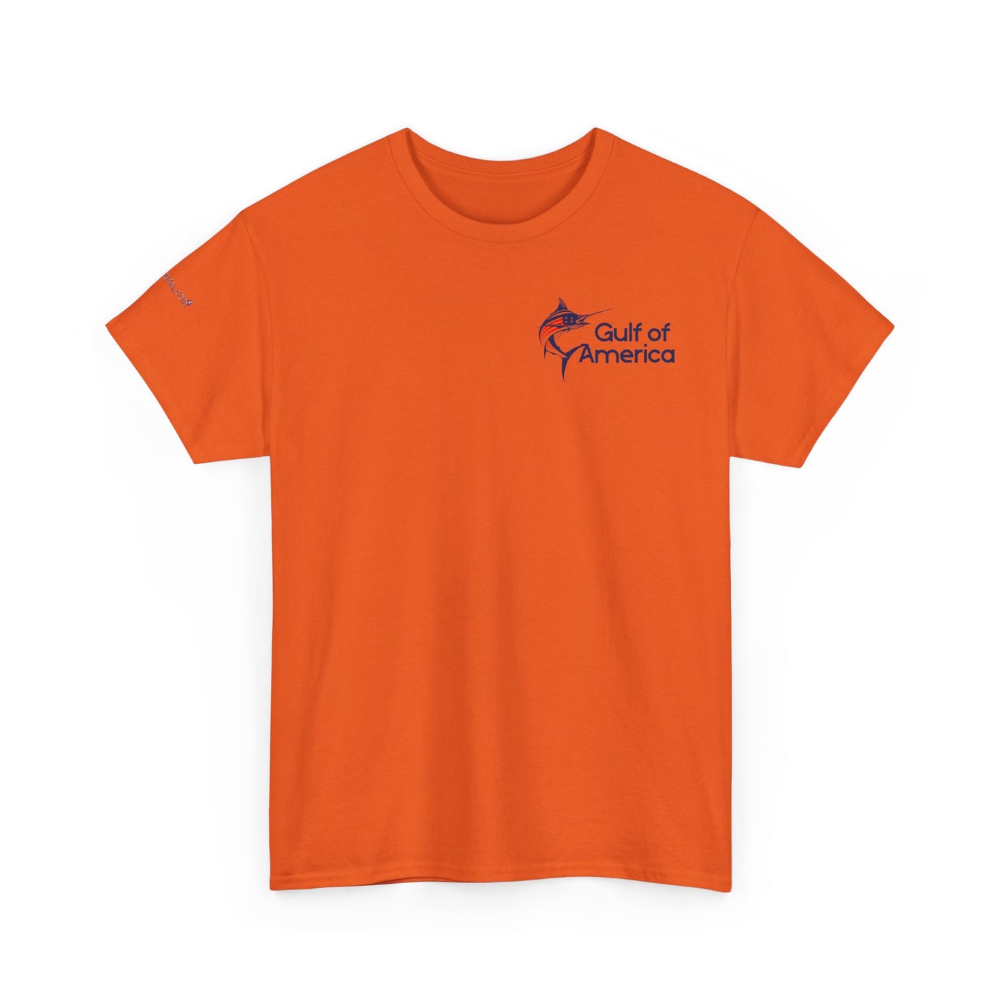 Large Logo Marlin Patriotic Gulf of America Tee, Unisex Cotton T-Shirt, Fishing Shirt, Summer Apparel, Casual Wear, Gift for Anglers