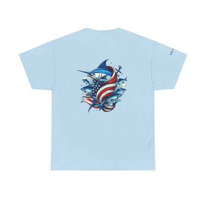 Patriotic Gulf of America Tee, Unisex Cotton T-Shirt, Fishing Shirt, Summer Apparel, Casual Wear, Gift for Anglers