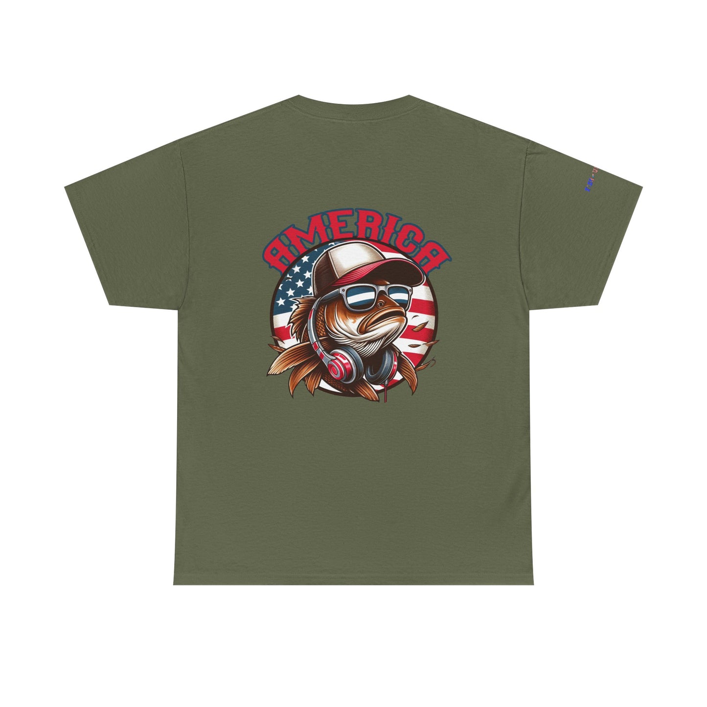 Carp America Patriotic Gulf of America Tee, Unisex Cotton T-Shirt, Fishing Shirt, Summer Apparel, Casual Wear, Gift for Anglers