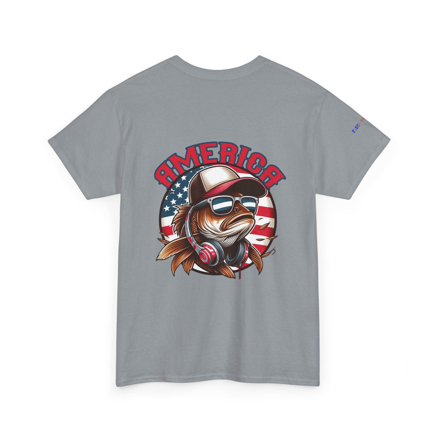 Carp America Patriotic Gulf of America Tee, Unisex Cotton T-Shirt, Fishing Shirt, Summer Apparel, Casual Wear, Gift for Anglers