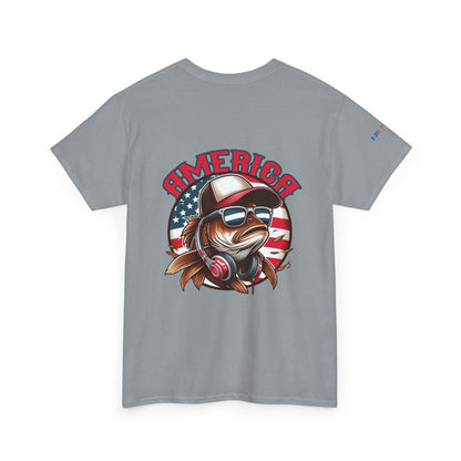 Carp America Patriotic Gulf of America Tee, Unisex Cotton T-Shirt, Fishing Shirt, Summer Apparel, Casual Wear, Gift for Anglers