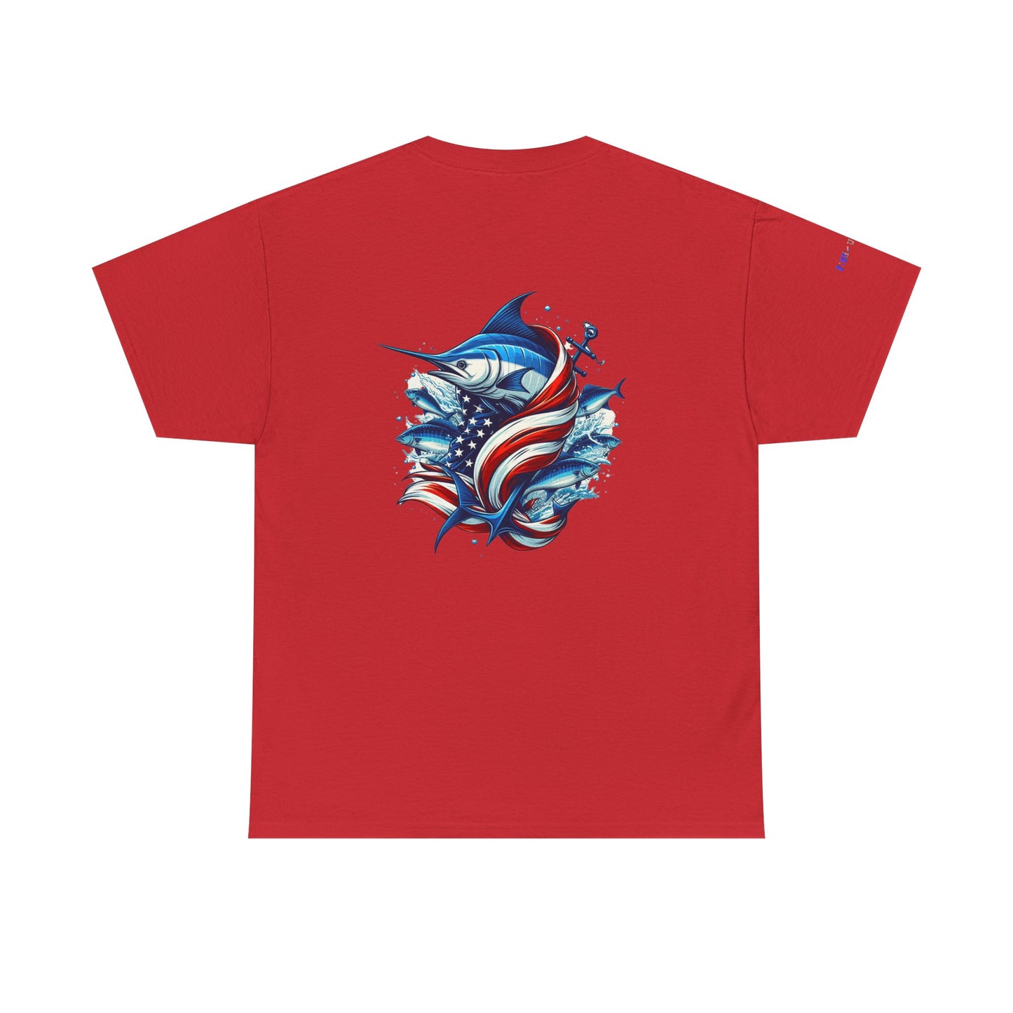 Patriotic Gulf of America Tee, Unisex Cotton T-Shirt, Fishing Shirt, Summer Apparel, Casual Wear, Gift for Anglers