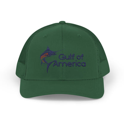 Gulf of America Snapback Trucker Cap, Fishing Gift, Summer Hat, Outdoor Accessories, Beachwear, Casual Wear, Fishing Enthusiast