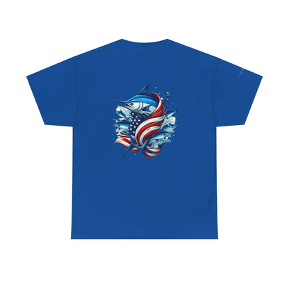 Patriotic Gulf of America Tee, Unisex Cotton T-Shirt, Fishing Shirt, Summer Apparel, Casual Wear, Gift for Anglers
