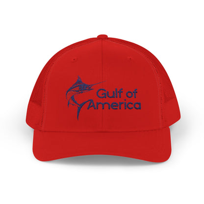 Gulf of America Snapback Trucker Cap, Fishing Gift, Summer Hat, Outdoor Accessories, Beachwear, Casual Wear, Fishing Enthusiast