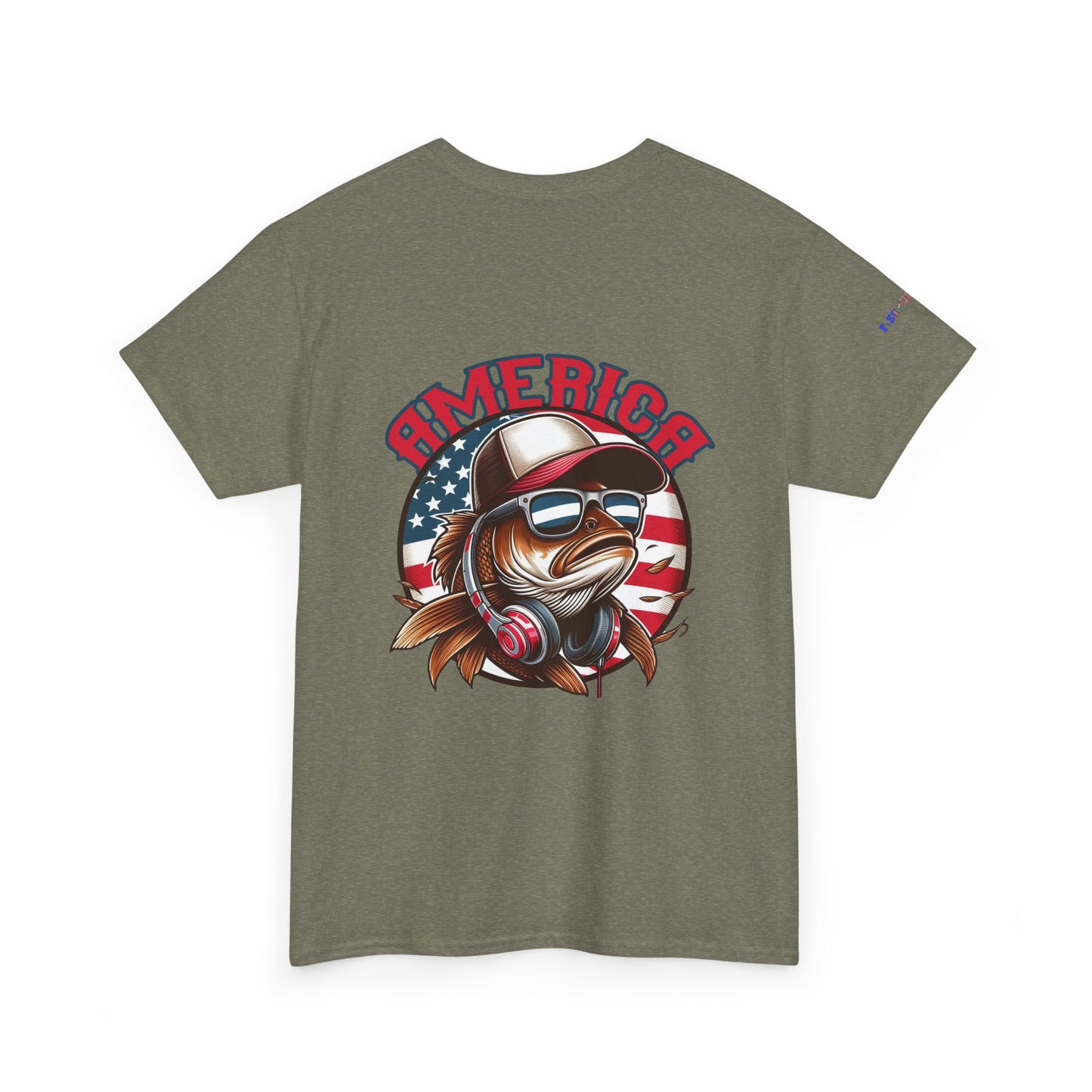 Carp America Patriotic Gulf of America Tee, Unisex Cotton T-Shirt, Fishing Shirt, Summer Apparel, Casual Wear, Gift for Anglers