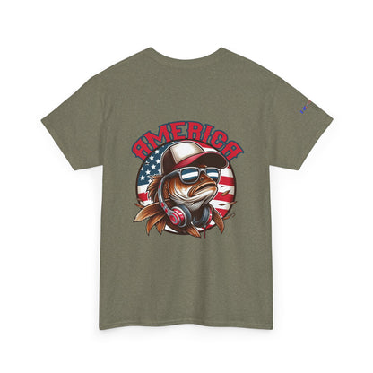Carp America Patriotic Gulf of America Tee, Unisex Cotton T-Shirt, Fishing Shirt, Summer Apparel, Casual Wear, Gift for Anglers