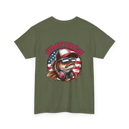 Carp America Patriotic Gulf of America Tee, Unisex Cotton T-Shirt, Fishing Shirt, Summer Apparel, Casual Wear, Gift for Anglers