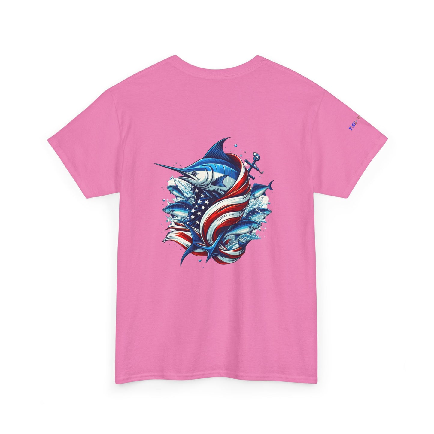 Patriotic Gulf of America Tee, Unisex Cotton T-Shirt, Fishing Shirt, Summer Apparel, Casual Wear, Gift for Anglers