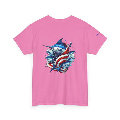 Patriotic Gulf of America Tee, Unisex Cotton T-Shirt, Fishing Shirt, Summer Apparel, Casual Wear, Gift for Anglers