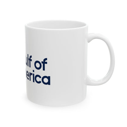 Gulf of America Fish Ceramic Mug - 11oz & 15oz, Fishing Gift, Coffee Lover Mug, Maritime Decor, Personalized Drinkware