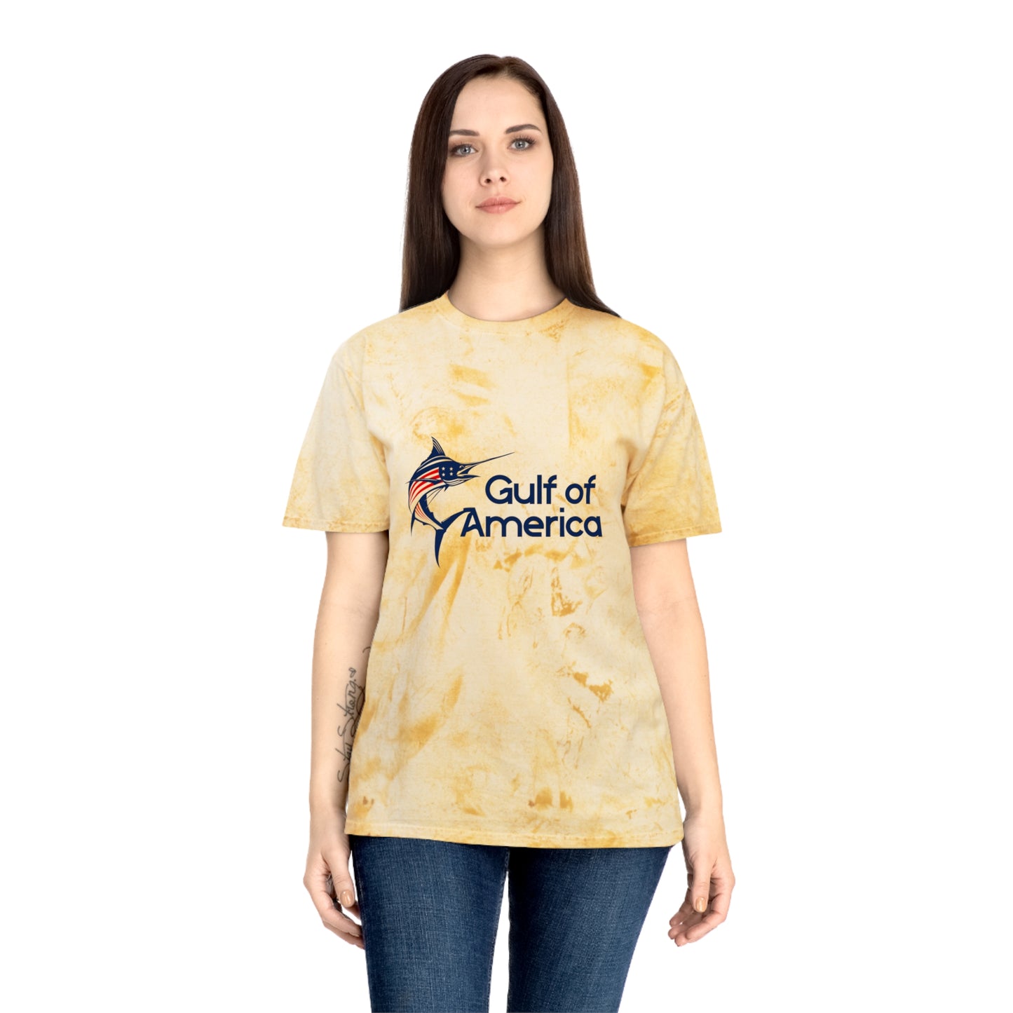 Colorful Beach Vibes T-Shirt, Summer Casual Wear, Gift for Ocean Lovers, Gulf of America Tee, Unique Beachwear