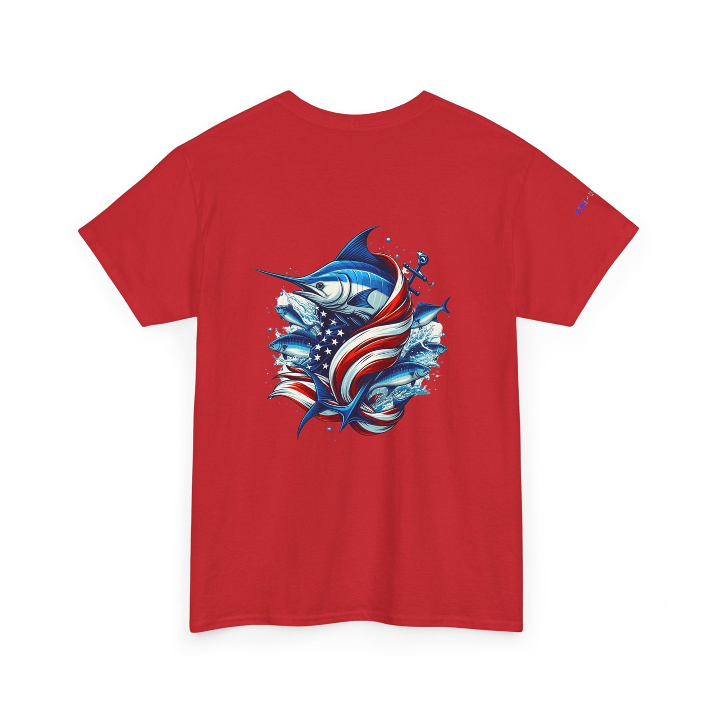 Patriotic Gulf of America Tee, Unisex Cotton T-Shirt, Fishing Shirt, Summer Apparel, Casual Wear, Gift for Anglers
