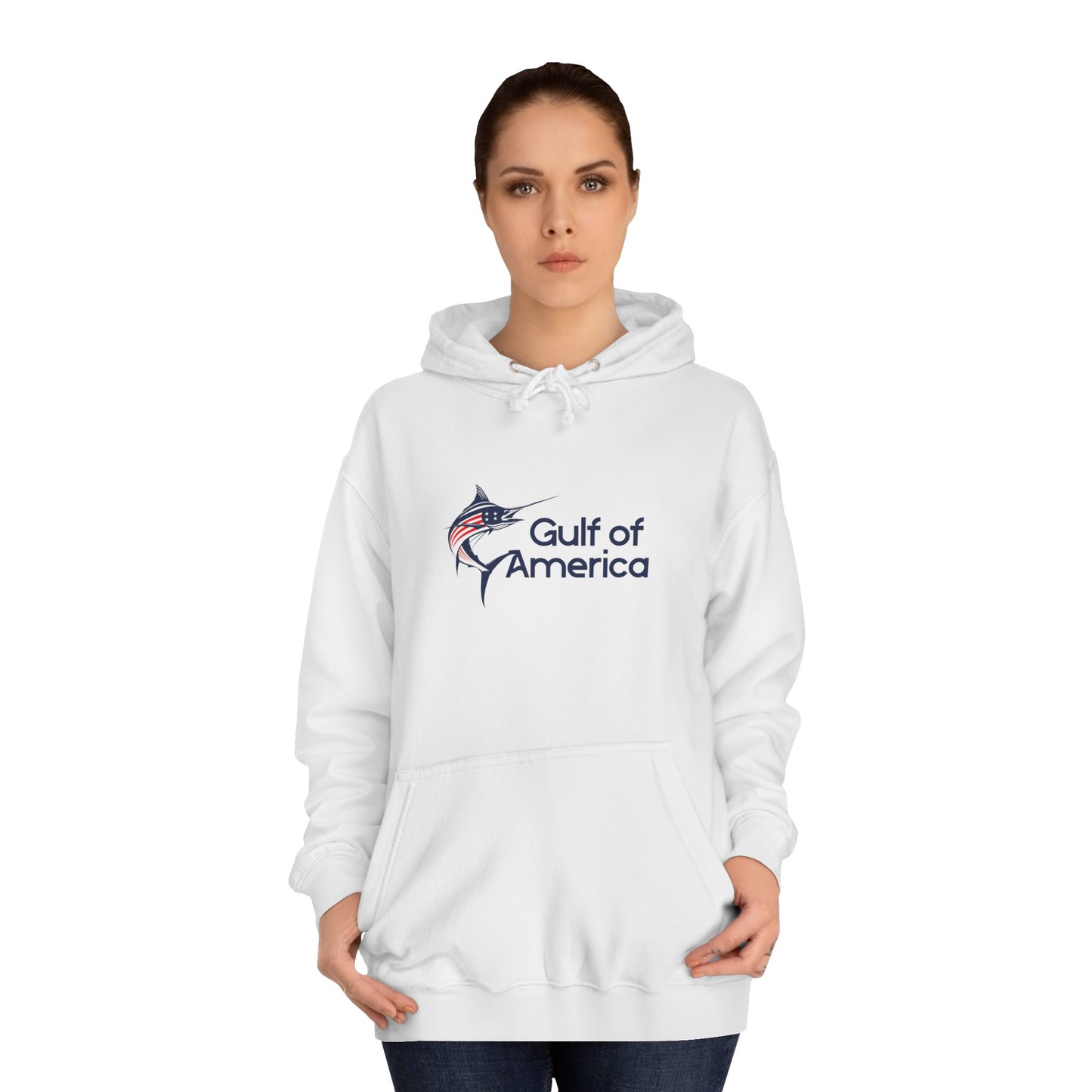 Gulf of America Unisex College Hoodie, Casual Wear, College Apparel, Beach Vibes, Gift for Students, Summer Fashion