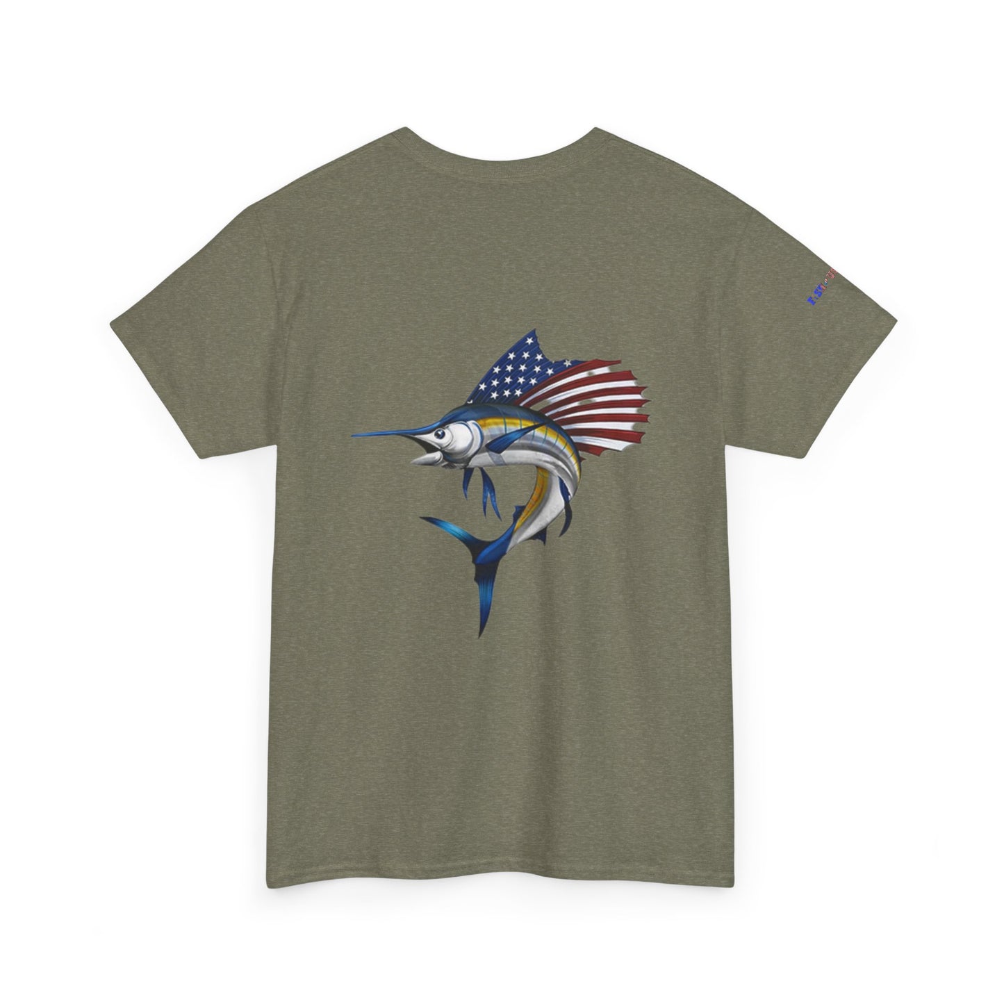 Sailfish Flag Gulf of America Tee, Unisex Cotton T-Shirt, Fishing Shirt, Summer Apparel, Casual Wear, Gift for Anglers
