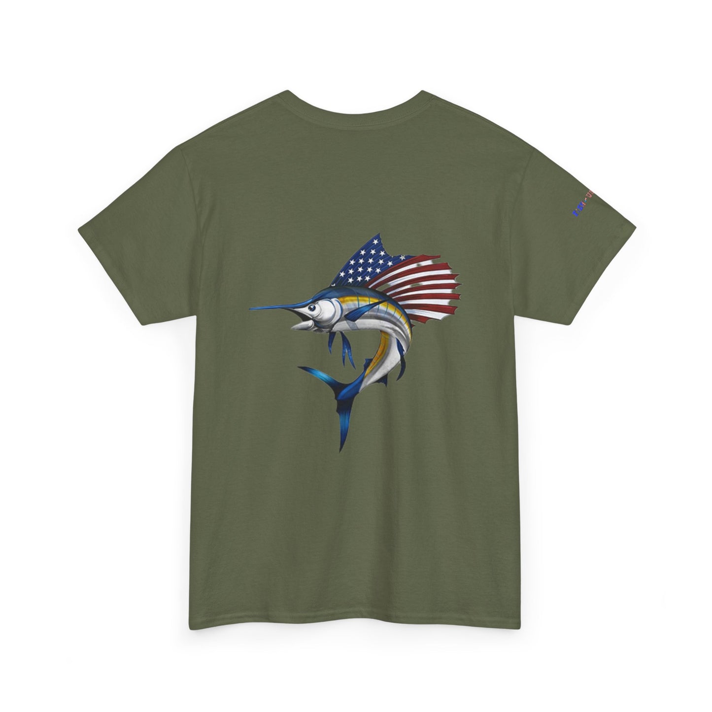 Sailfish Flag Gulf of America Tee, Unisex Cotton T-Shirt, Fishing Shirt, Summer Apparel, Casual Wear, Gift for Anglers