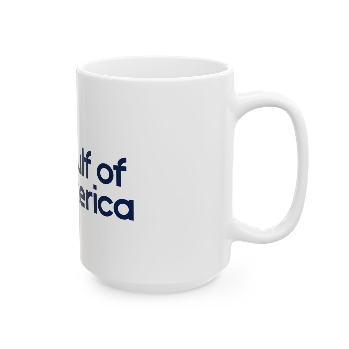 Gulf of America Fish Ceramic Mug - 11oz & 15oz, Fishing Gift, Coffee Lover Mug, Maritime Decor, Personalized Drinkware