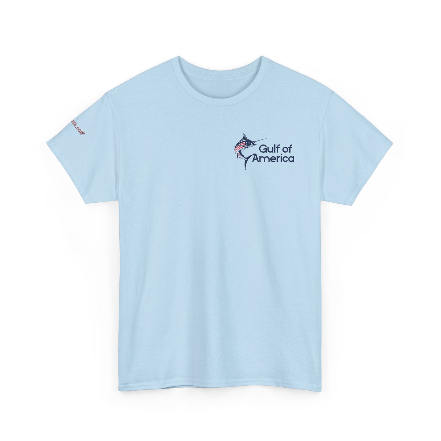 Sailfish Flag Gulf of America Tee, Unisex Cotton T-Shirt, Fishing Shirt, Summer Apparel, Casual Wear, Gift for Anglers
