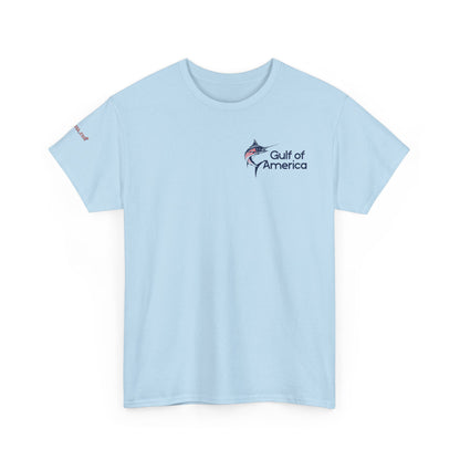 Sailfish Flag Gulf of America Tee, Unisex Cotton T-Shirt, Fishing Shirt, Summer Apparel, Casual Wear, Gift for Anglers