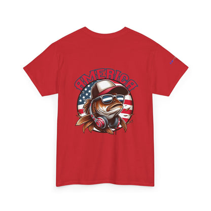 Carp America Patriotic Gulf of America Tee, Unisex Cotton T-Shirt, Fishing Shirt, Summer Apparel, Casual Wear, Gift for Anglers