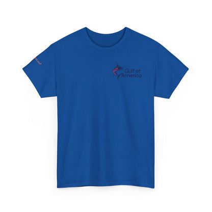 Patriotic Gulf of America Tee, Unisex Cotton T-Shirt, Fishing Shirt, Summer Apparel, Casual Wear, Gift for Anglers