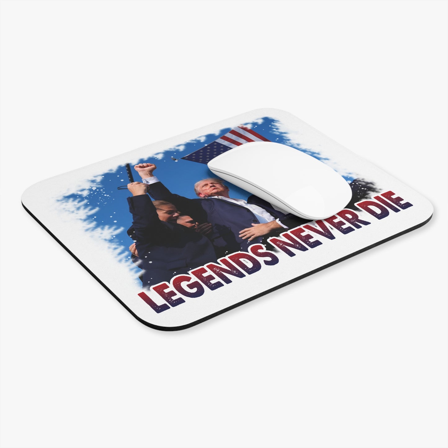 Legendary Mouse Pad, Retro Office Decor, Gamer Gift, Home Office Essentials, Unique Workstation Accessory, Patriotic Desk Mat