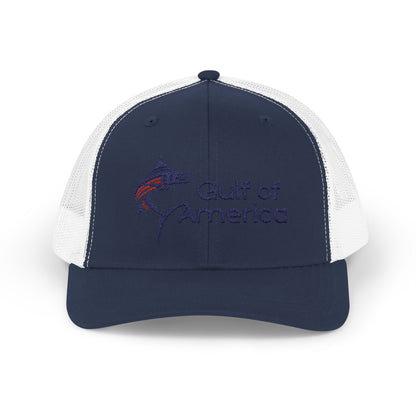 Gulf of America Snapback Trucker Cap, Fishing Gift, Summer Hat, Outdoor Accessories, Beachwear, Casual Wear, Fishing Enthusiast