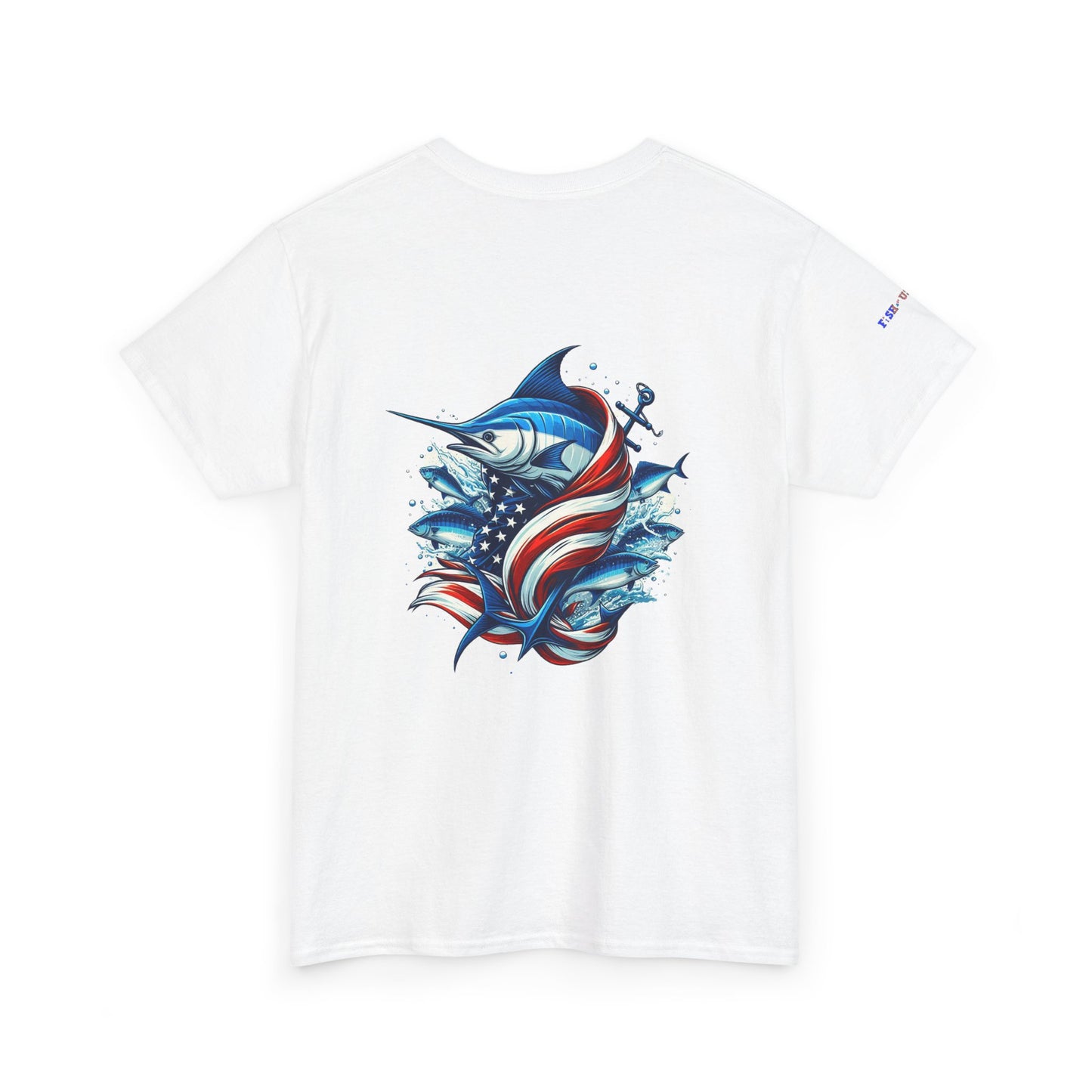 Patriotic Gulf of America Tee, Unisex Cotton T-Shirt, Fishing Shirt, Summer Apparel, Casual Wear, Gift for Anglers