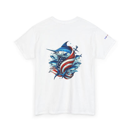 Patriotic Gulf of America Tee, Unisex Cotton T-Shirt, Fishing Shirt, Summer Apparel, Casual Wear, Gift for Anglers