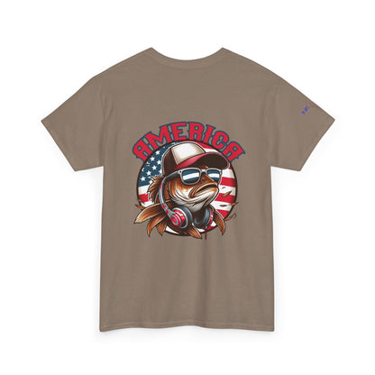 Carp America Patriotic Gulf of America Tee, Unisex Cotton T-Shirt, Fishing Shirt, Summer Apparel, Casual Wear, Gift for Anglers