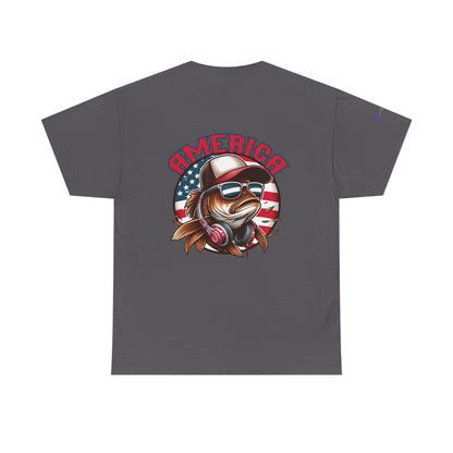 Carp America Patriotic Gulf of America Tee, Unisex Cotton T-Shirt, Fishing Shirt, Summer Apparel, Casual Wear, Gift for Anglers
