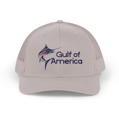 Gulf of America Snapback Trucker Cap, Fishing Gift, Summer Hat, Outdoor Accessories, Beachwear, Casual Wear, Fishing Enthusiast