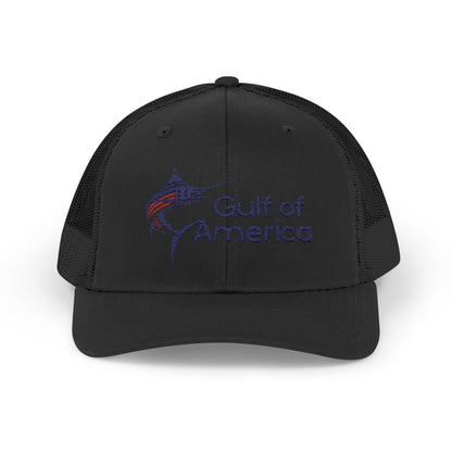 Gulf of America Snapback Trucker Cap, Fishing Gift, Summer Hat, Outdoor Accessories, Beachwear, Casual Wear, Fishing Enthusiast