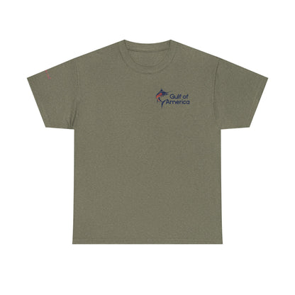 Sailfish Flag Gulf of America Tee, Unisex Cotton T-Shirt, Fishing Shirt, Summer Apparel, Casual Wear, Gift for Anglers