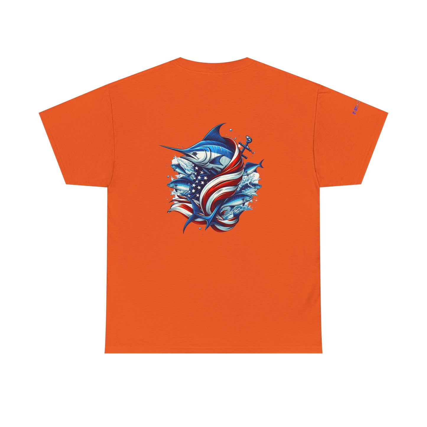 Patriotic Gulf of America Tee, Unisex Cotton T-Shirt, Fishing Shirt, Summer Apparel, Casual Wear, Gift for Anglers