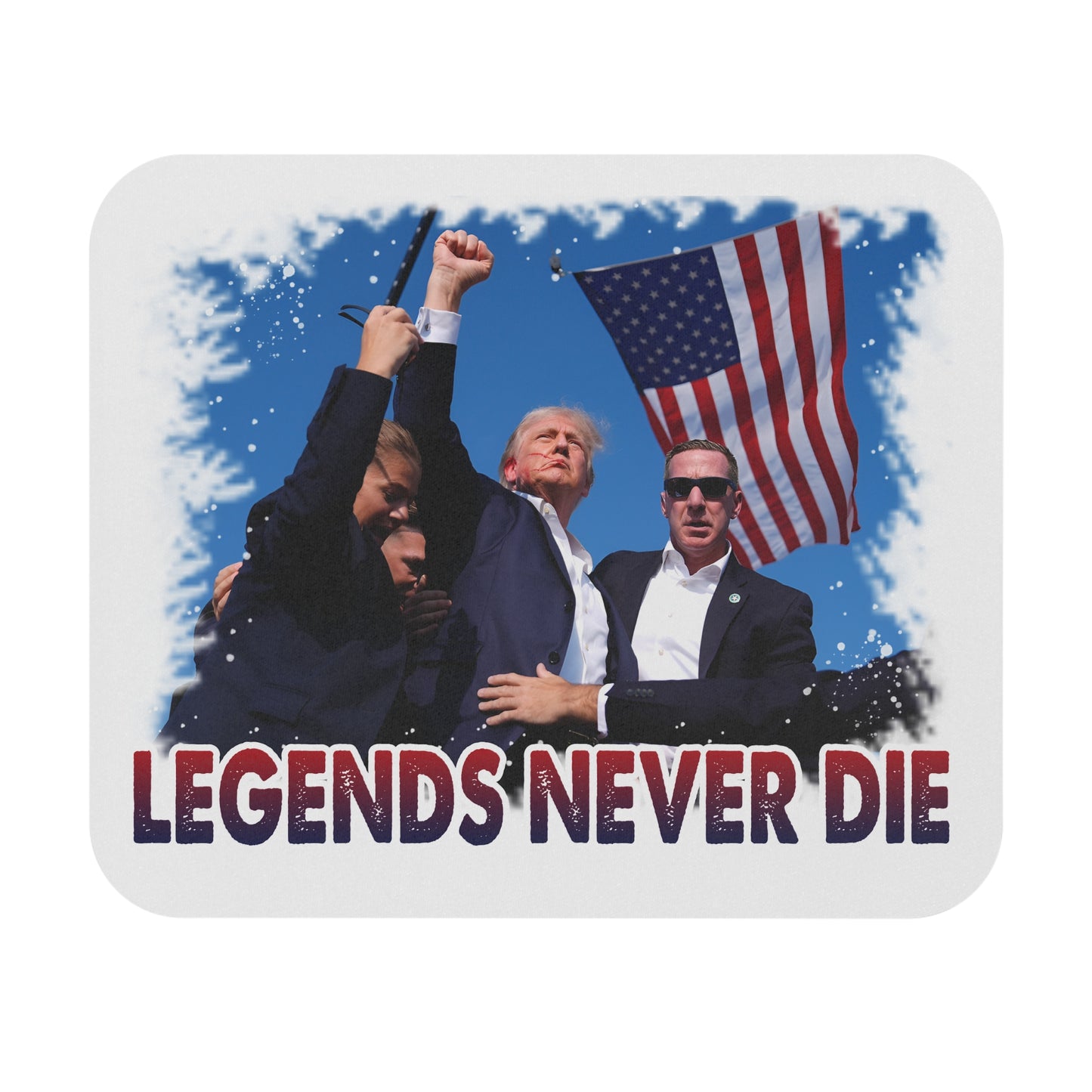 Legendary Mouse Pad, Retro Office Decor, Gamer Gift, Home Office Essentials, Unique Workstation Accessory, Patriotic Desk Mat