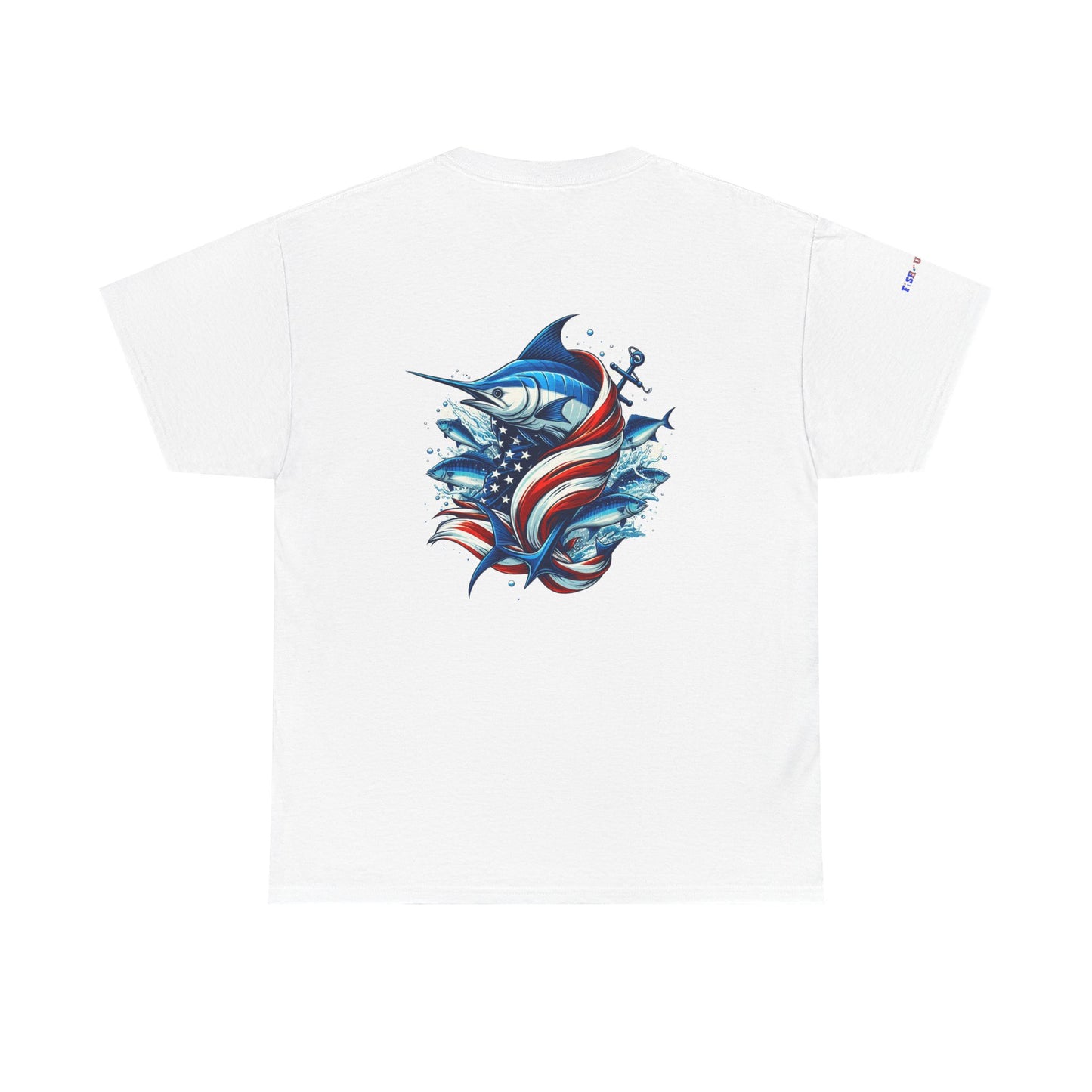 Patriotic Gulf of America Tee, Unisex Cotton T-Shirt, Fishing Shirt, Summer Apparel, Casual Wear, Gift for Anglers