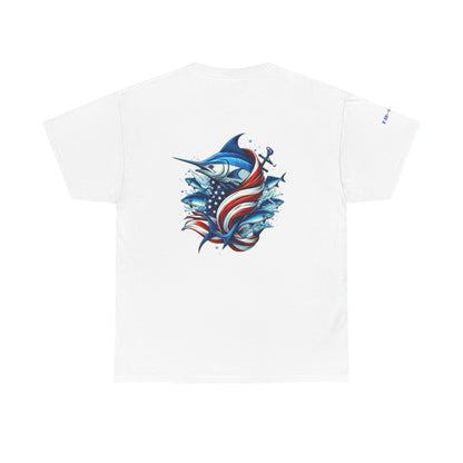 Patriotic Gulf of America Tee, Unisex Cotton T-Shirt, Fishing Shirt, Summer Apparel, Casual Wear, Gift for Anglers