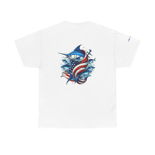 Patriotic Gulf of America Tee, Unisex Cotton T-Shirt, Fishing Shirt, Summer Apparel, Casual Wear, Gift for Anglers