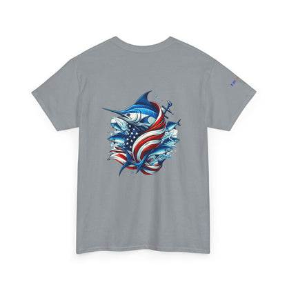 Patriotic Gulf of America Tee, Unisex Cotton T-Shirt, Fishing Shirt, Summer Apparel, Casual Wear, Gift for Anglers