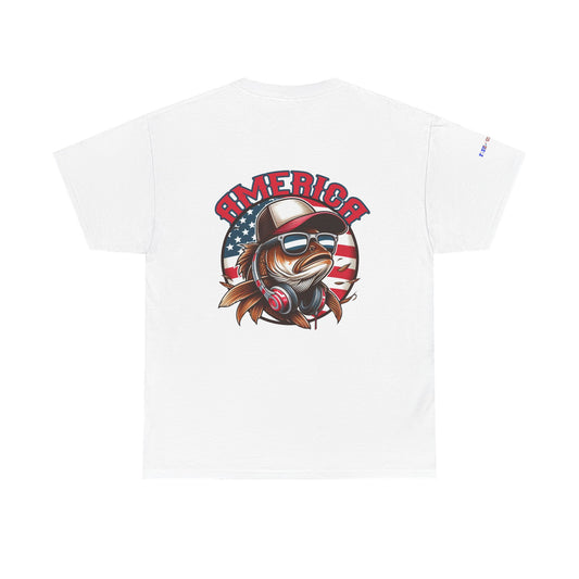 Carp America Patriotic Gulf of America Tee, Unisex Cotton T-Shirt, Fishing Shirt, Summer Apparel, Casual Wear, Gift for Anglers