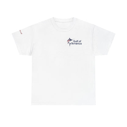 Patriotic Gulf of America Tee, Unisex Cotton T-Shirt, Fishing Shirt, Summer Apparel, Casual Wear, Gift for Anglers
